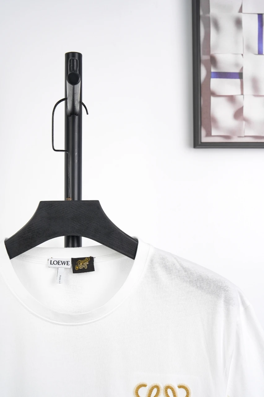 LOEWE White Matte Anagram Embroidered T-Shirt product photo from LabelPicks