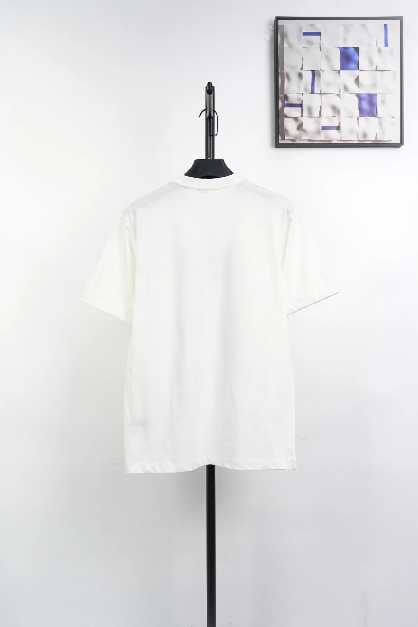 Burberry White Gradient Triangle Equestrian Knight Print T-Shirt product photo from LabelPicks