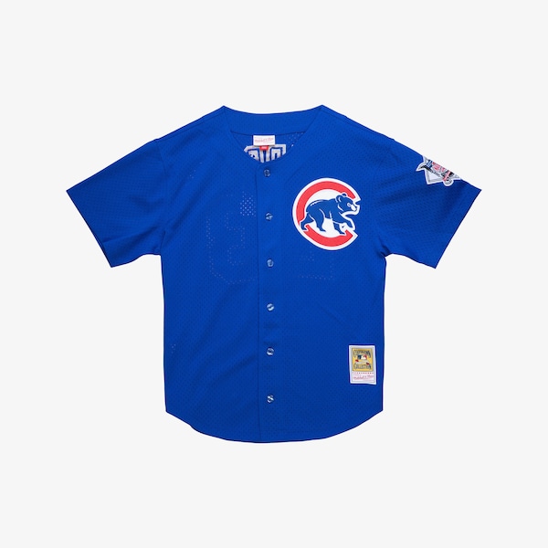 Ryne Sandberg Chicago Cubs  Cooperstown Collection 1997 Mesh Batting Practice Button-Up Jersey - Royal