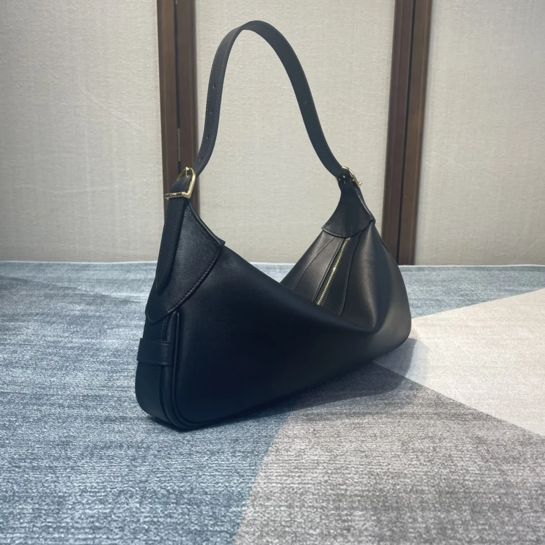 Celine Black Triomphe Canvas Shoulder Bag product photo from LabelPicks