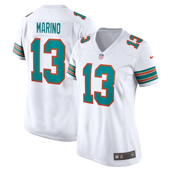 Dan Marino Miami Dolphins Nike Women's Retired Player Jersey - White/Aqua