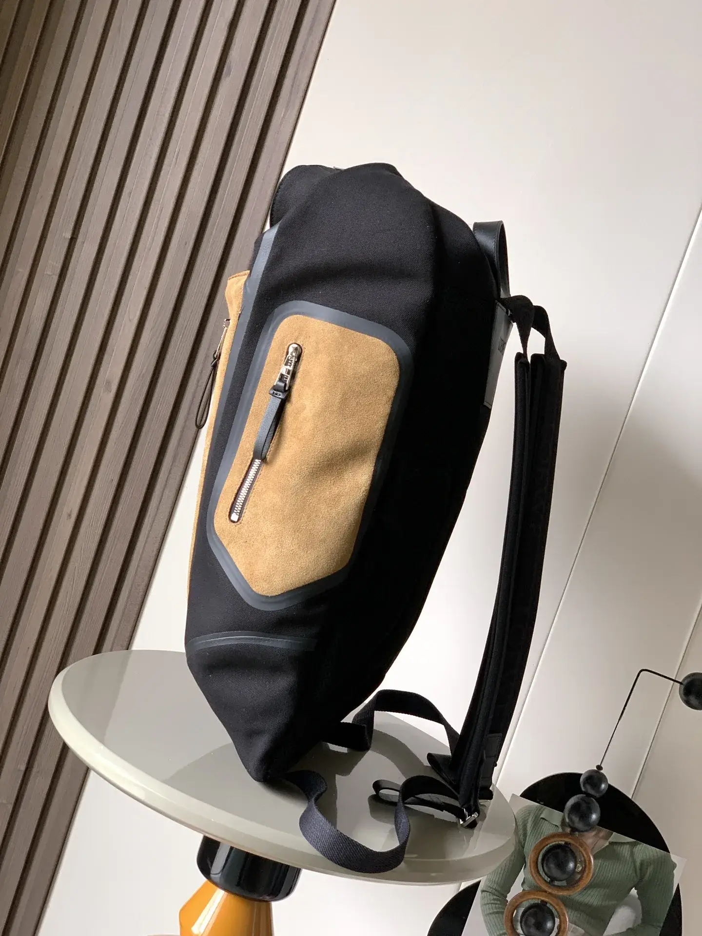 Loewe Black Flex Canvas and Suede Backpack product photo from LabelPicks