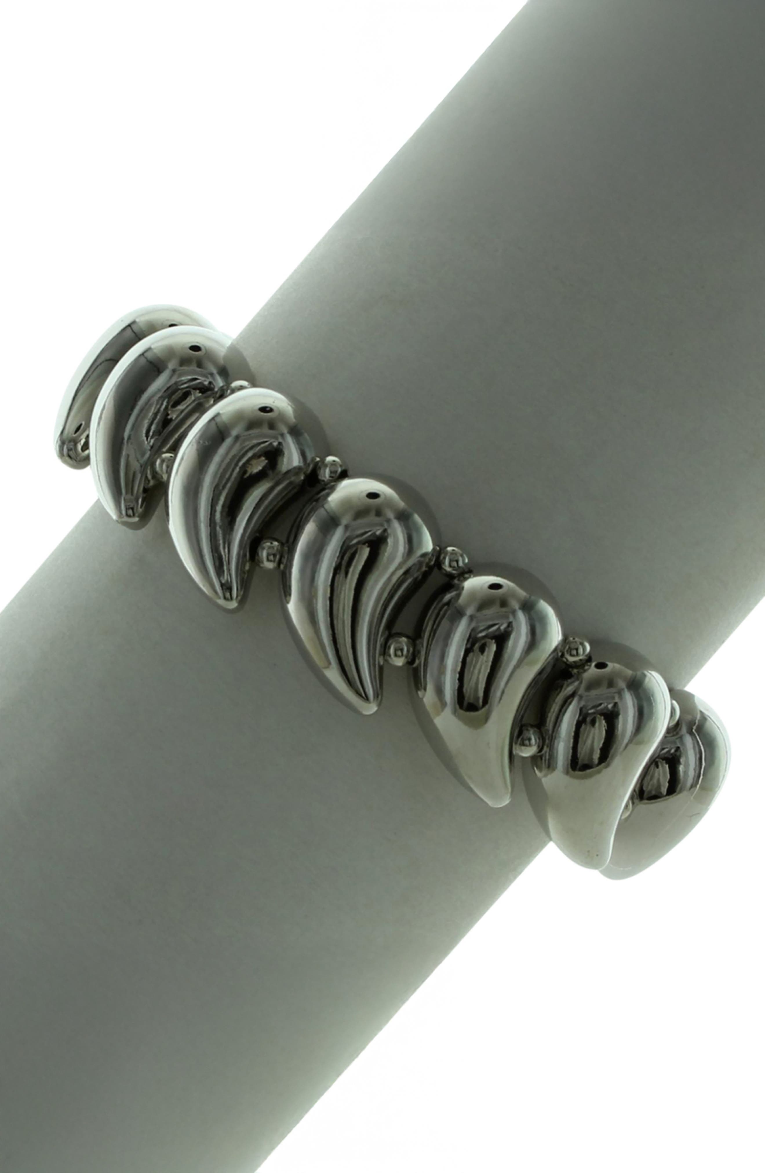 OLIVIA WELLES Avani Puffy Teardrop Stretch Bracelet