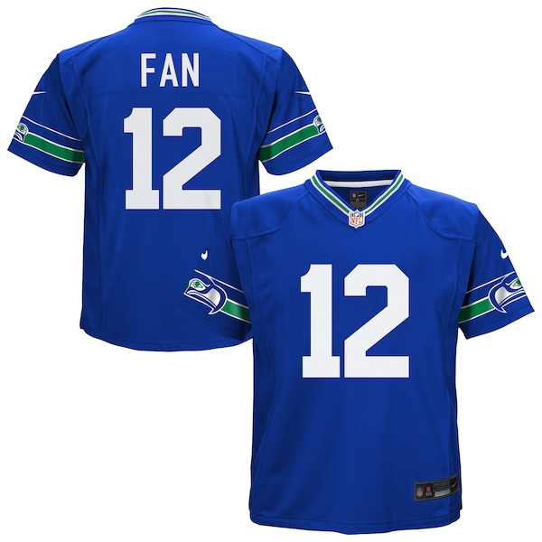 12th Fan Seattle Seahawks Nike Preschool Alternate Game Jersey - Royal