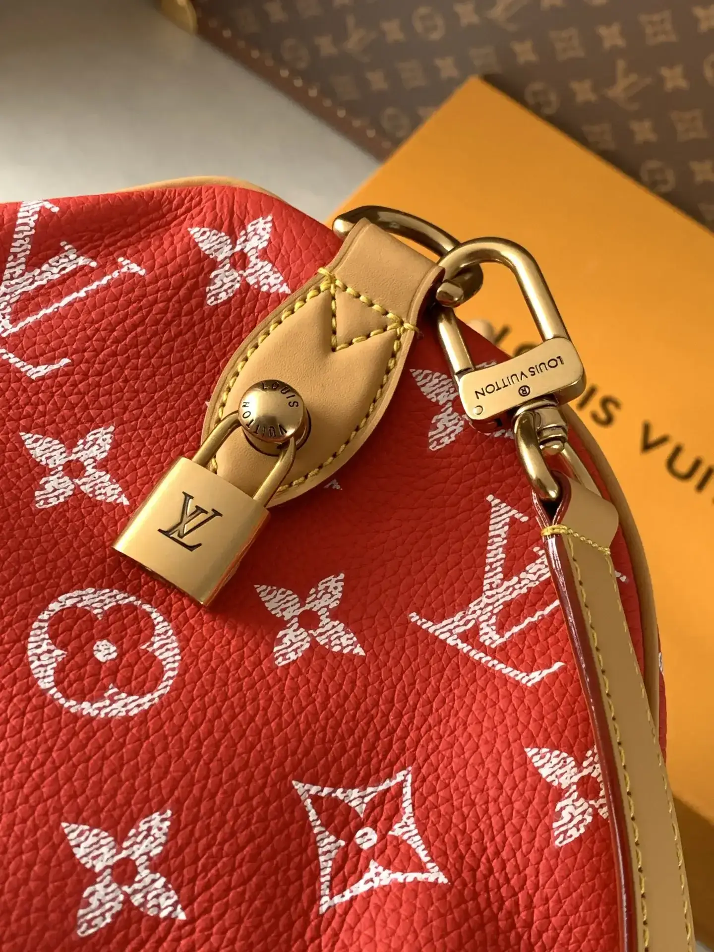 Louis Vuitton Green Speedy Grained Leather Top Handle Bag product photo from LabelPicks