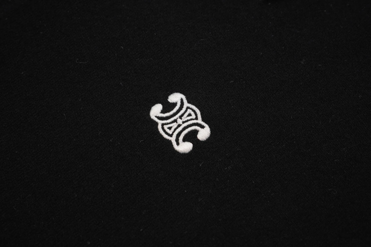 CELINE Black Knit Triomphe Polo Shirt product photo from LabelPicks