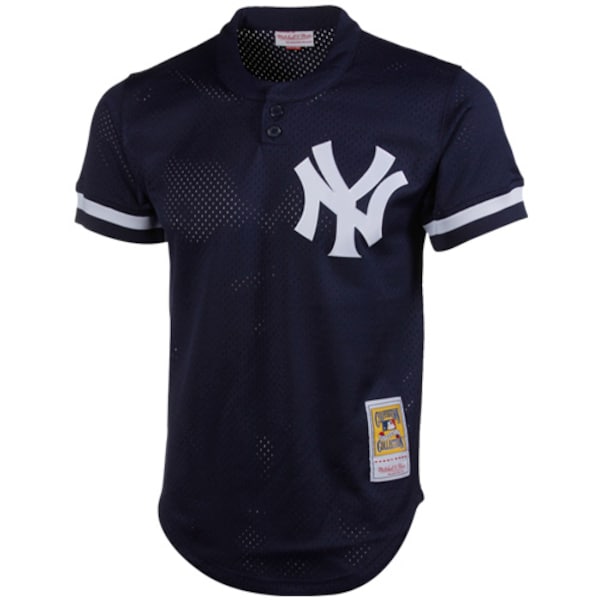 Don Mattingly New York Yankees 1995 Authentic Cooperstown Collection Mesh Batting Practice Jersey - Navy