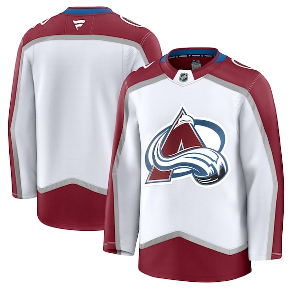 Colorado Avalanche  Away Premium Jersey - White/Navy/Burgundy