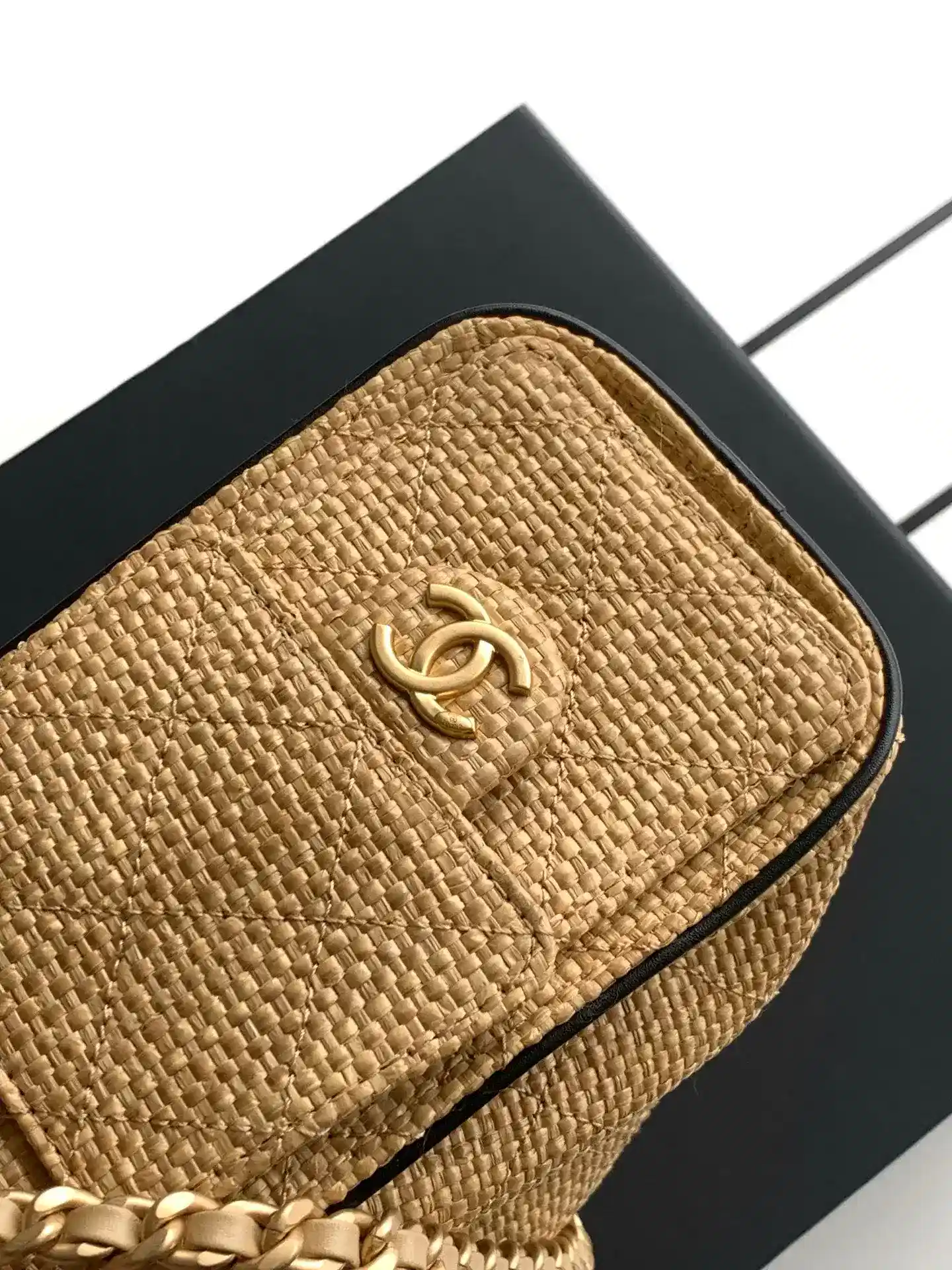 Chanel Straw Woven Bucket Bag product photo from LabelPicks