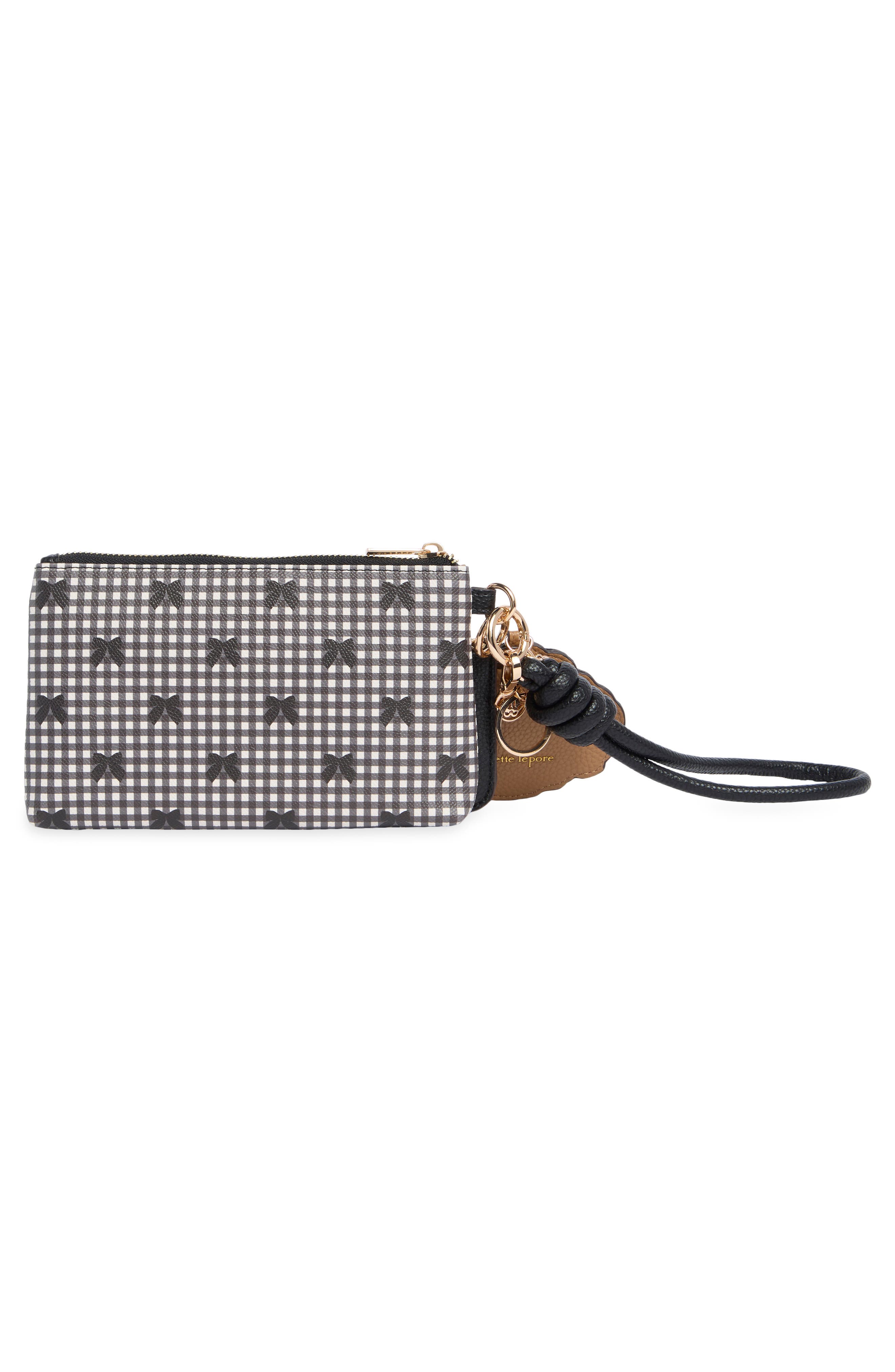 Nanette Lepore Faux Leather Wristlet with Card Case & AirTag Holder