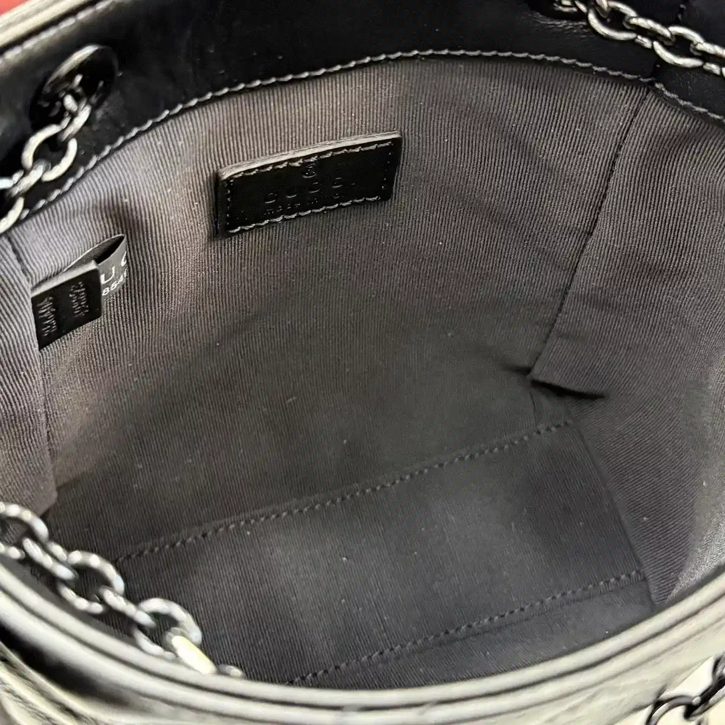 Gucci Black Marmont GG Supreme Canvas Bucket Bag product photo from LabelPicks