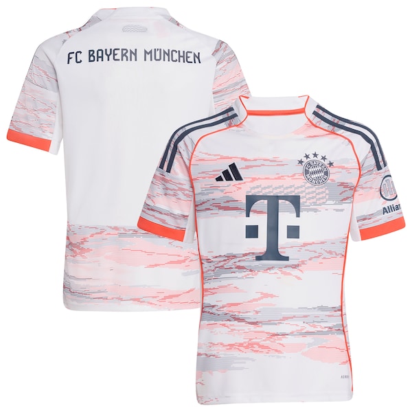 Bayern Munich adidas Youth 2025/26 Away Replica Jersey - White