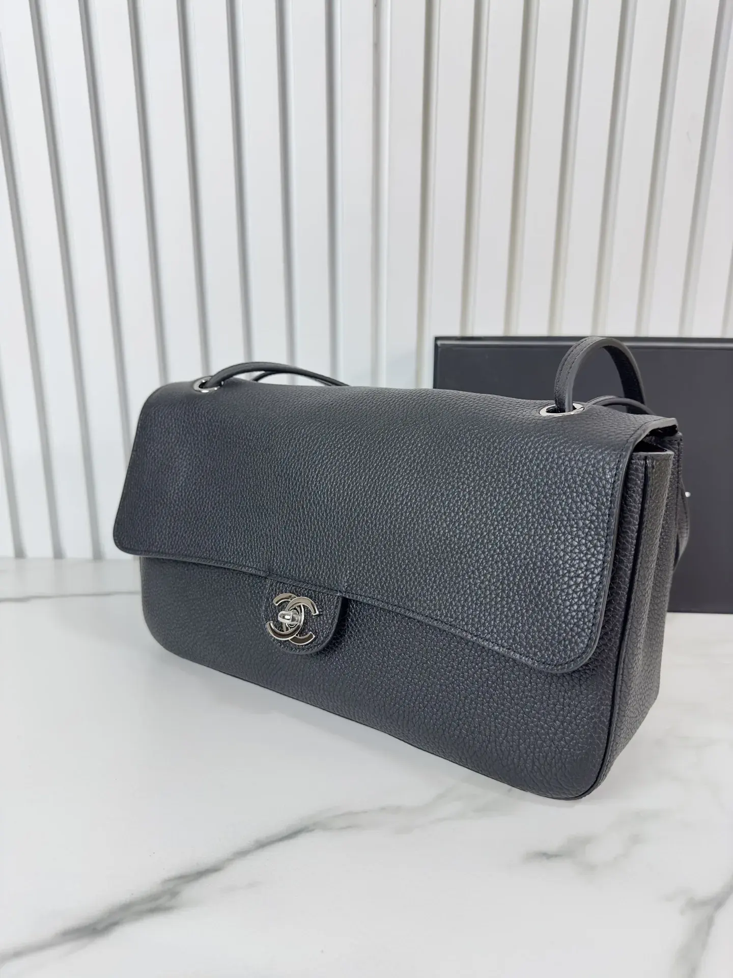 Chanel Classic Flap Grained Leather Crossbody Bag product photo from LabelPicks