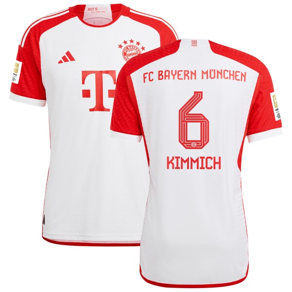 Joshua Kimmich Bayern Munich adidas 2023/24 Home Authentic Jersey - White/Black