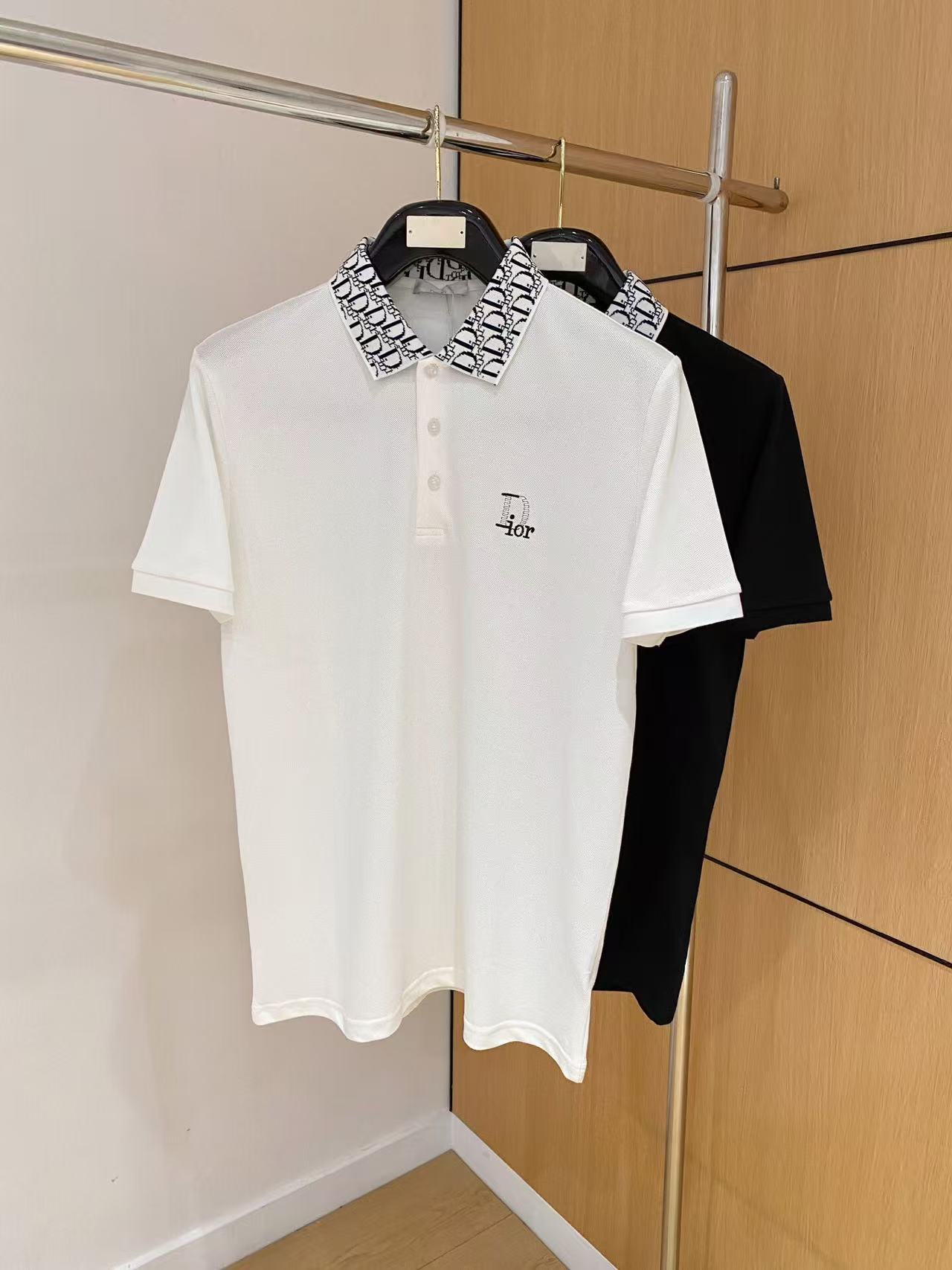 0529 Classic letter prints polo-shirt