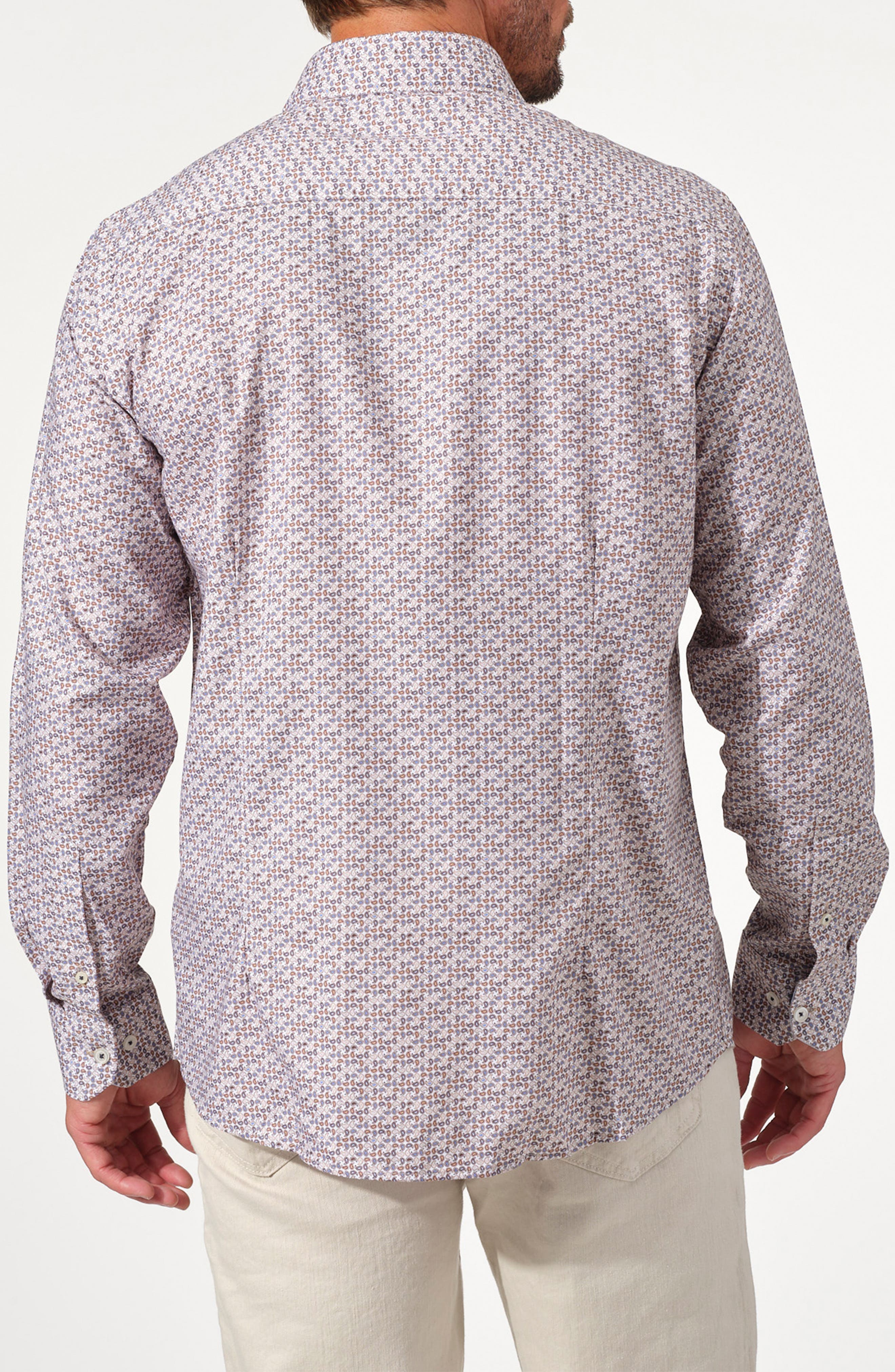STUDIO GARNET LOS ANGELES Mosaic Cotton Button-Up Shirt