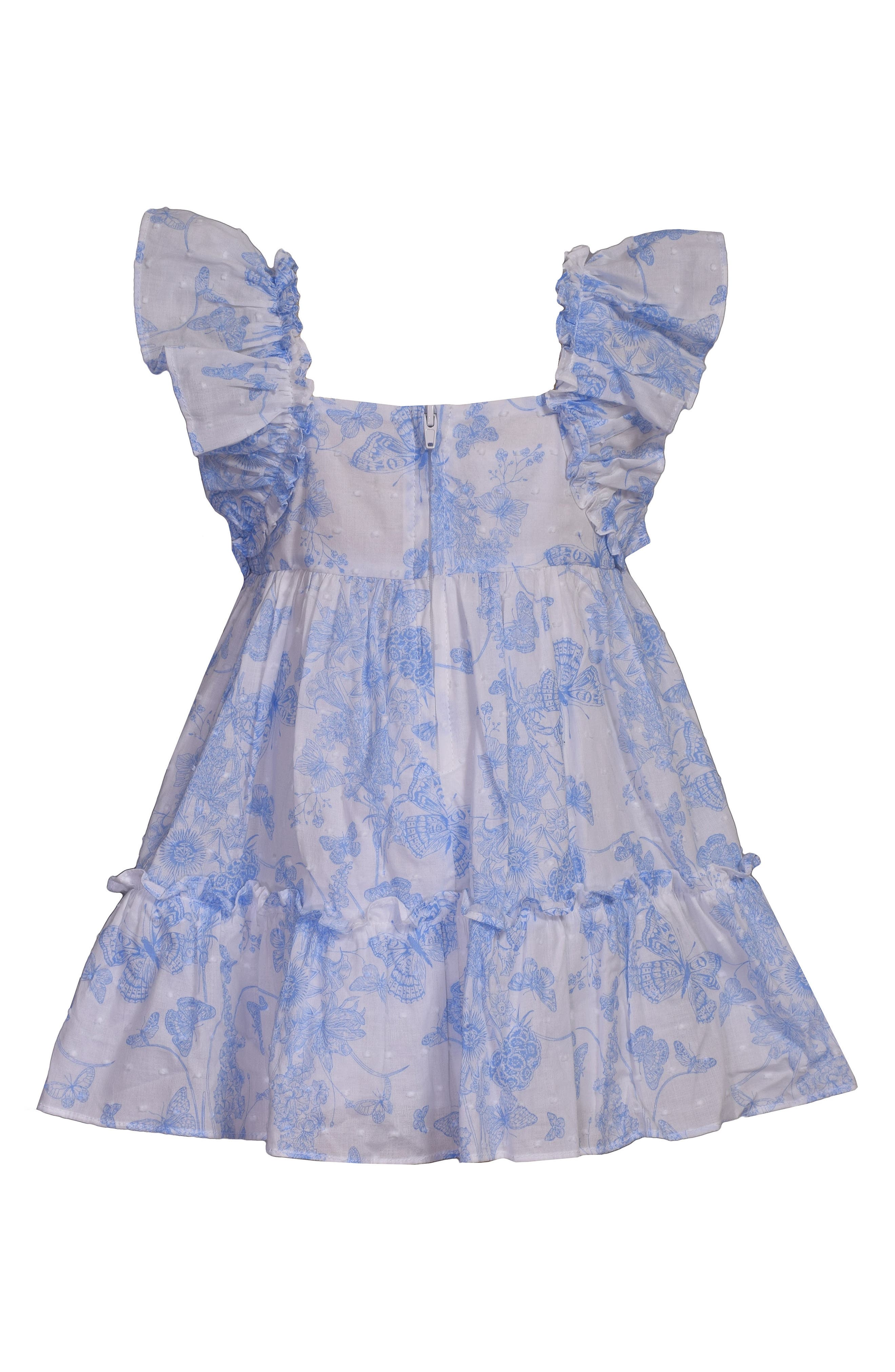 Iris & Ivy Toile Clipdot Dress & Headband Set