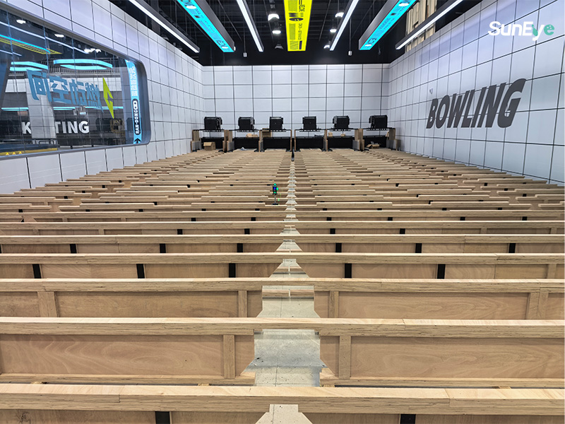 Step 2-3 Installing the Wooden I-Beam Framework & the Lane Base - How Is a Bowling Lane Foundation Built