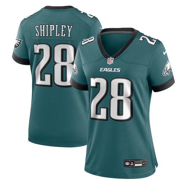 Will Shipley Philadelphia Eagles Nike Women's Team Game Jersey - Midnight Green