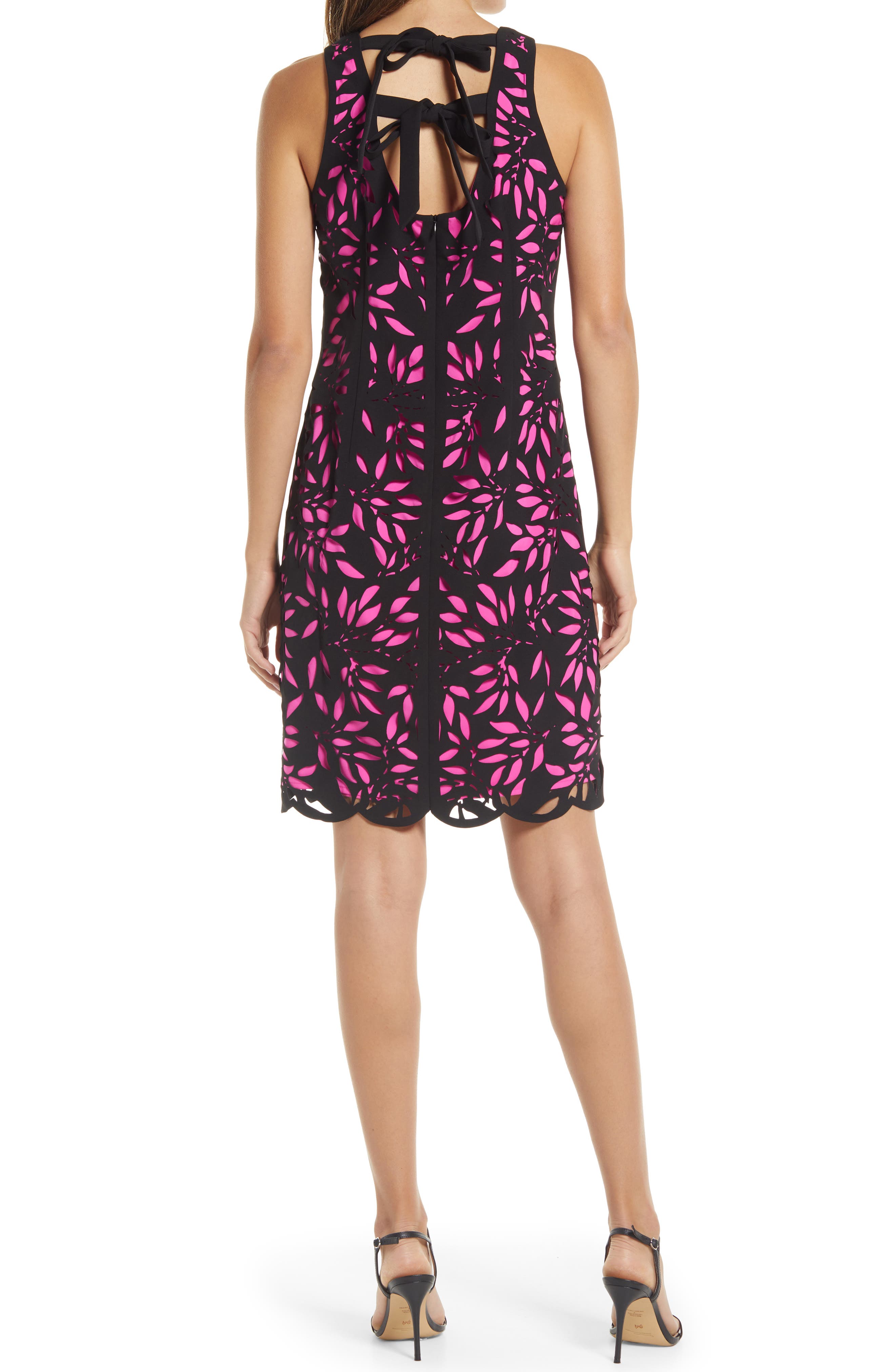 Shani Laser Cut Lace Sheath Dress