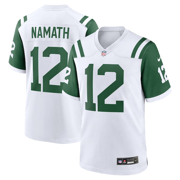 Joe Namath New York Jets Nike Classic Alternate Retired Player Game Jersey - White