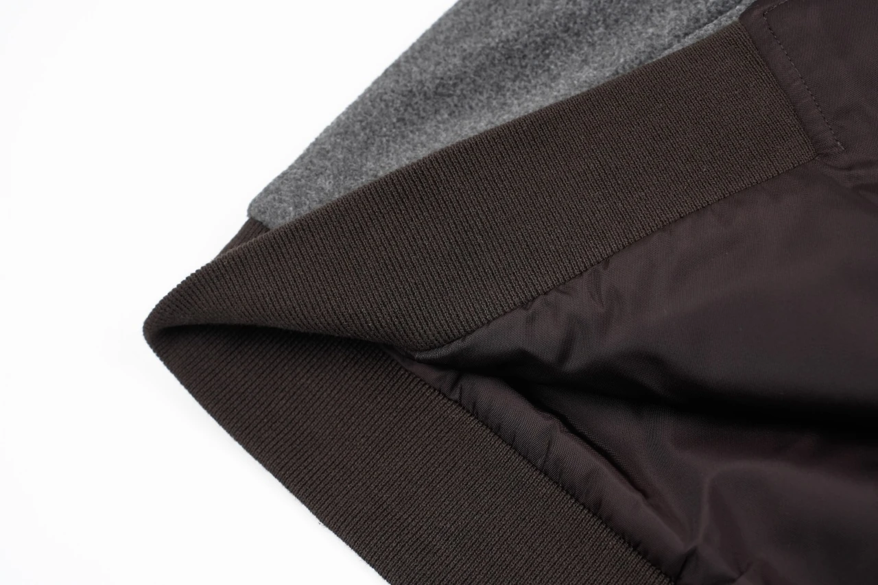 Miu Miu Dark Grey Reversible Fleece Bomber Jacket product photo from LabelPicks