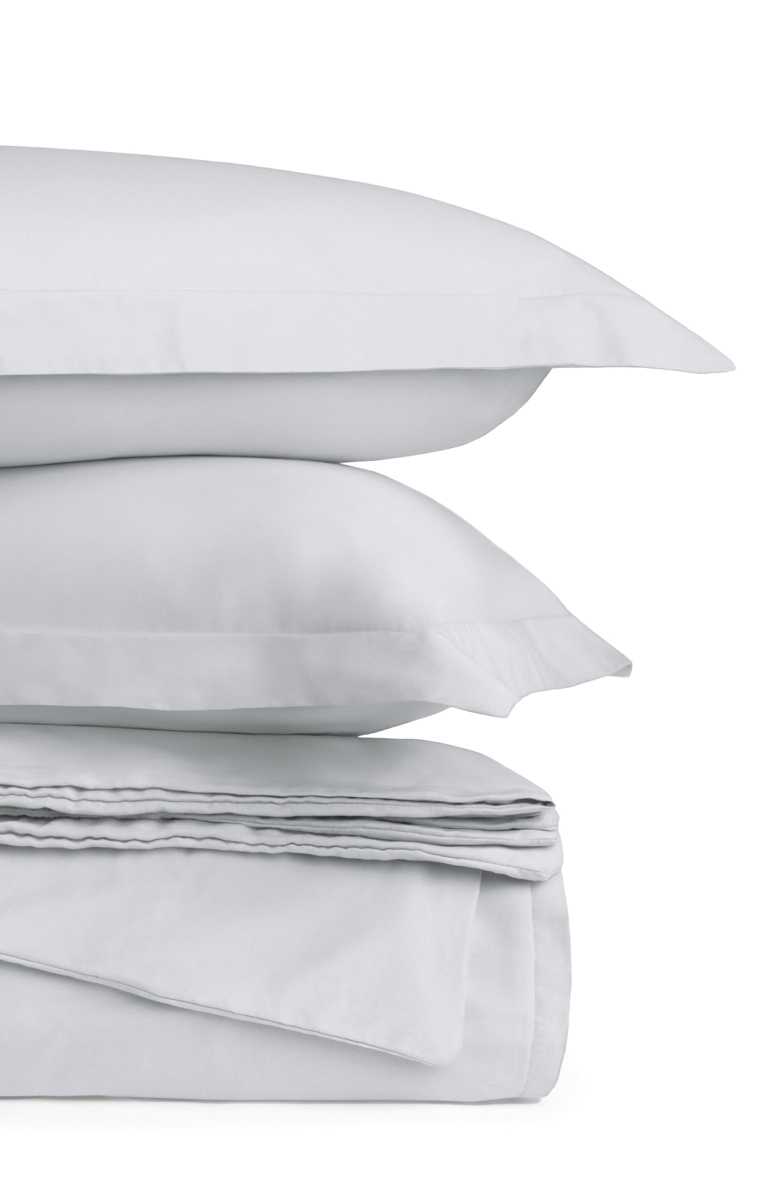 HOMESPUN Cotton Solid Duvet Cover & Sham Set