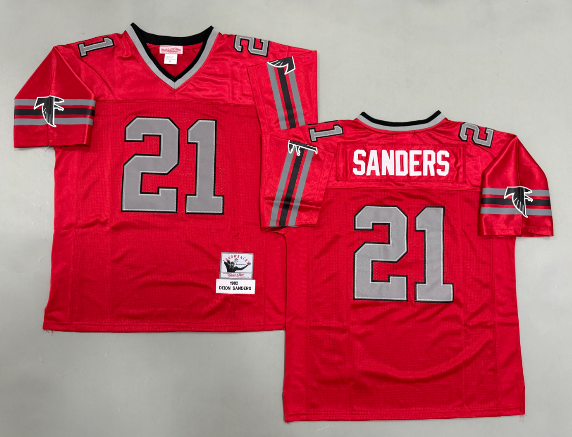 Deion Sanders  Atlanta Falcons Authentic Throwback Retired Player Jersey