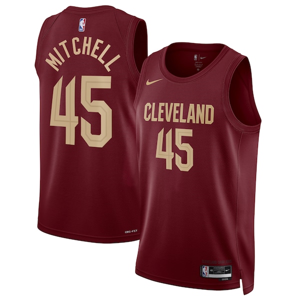 Donovan Mitchell Cleveland Cavaliers Nike Unisex Swingman Jersey - Icon Edition - Wine/White