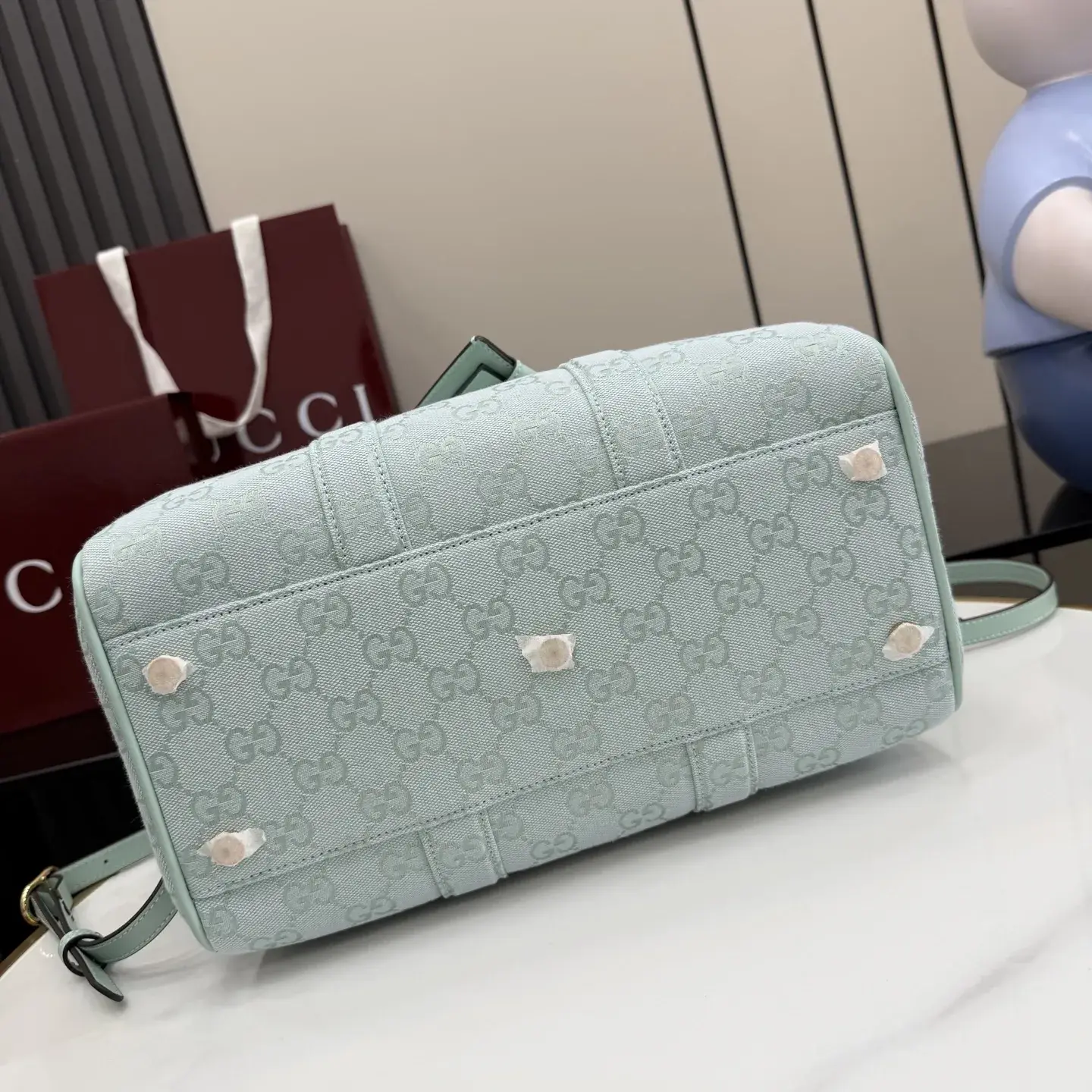 Gucci Blue Ophidia GG Supreme Canvas Top Handle Bag product photo from LabelPicks