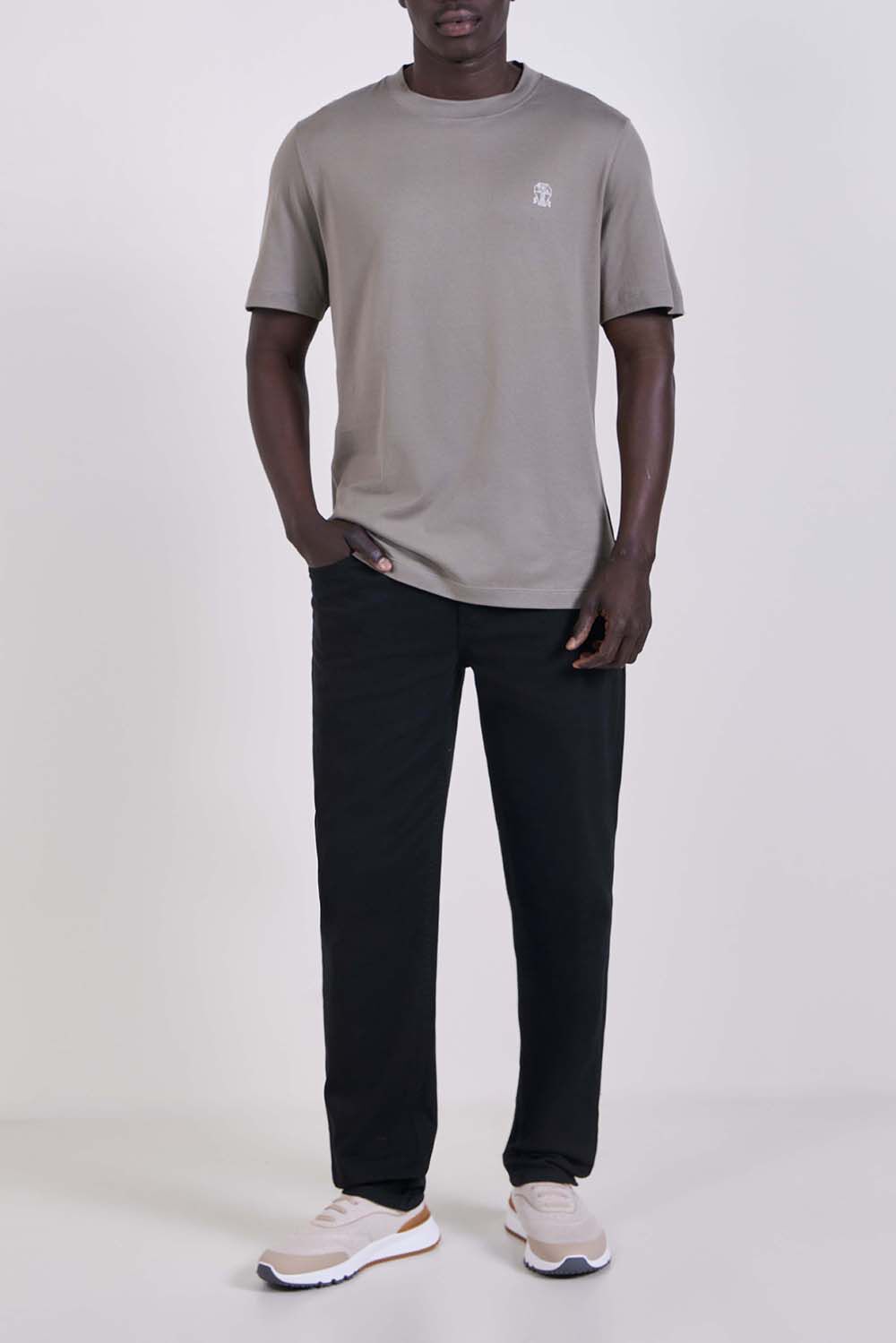 BRUNELLO CUCINELLI חולצת טי בגזרה ישרה