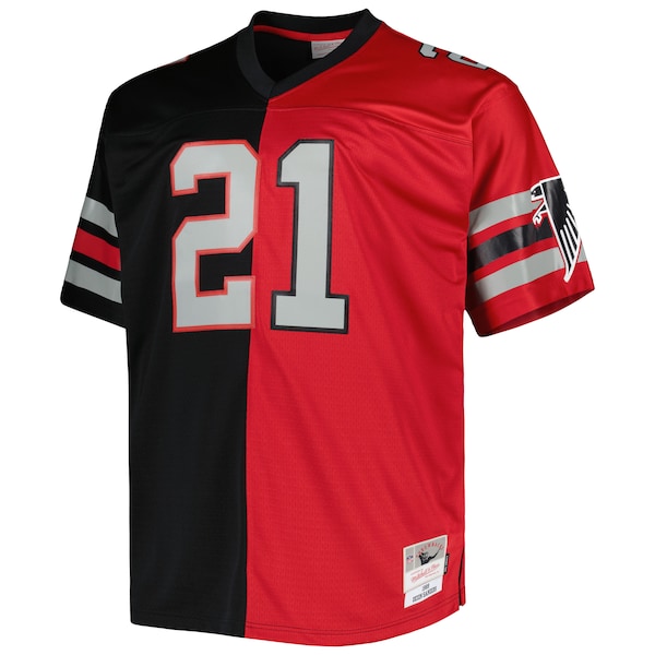 Deion Sanders Atlanta Falcons Big & Tall Split Legacy Retired Player Replica Jersey - Black/Red