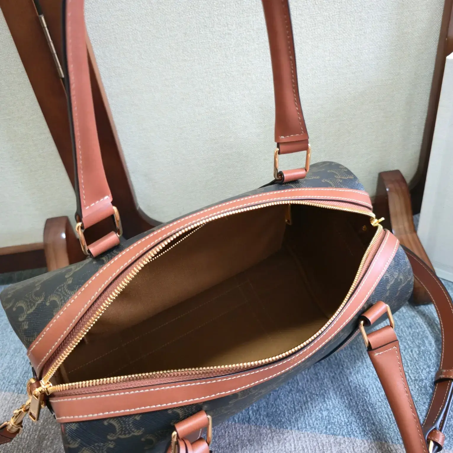 Celine Triomphe Canvas Top Handle Bag product photo from LabelPicks