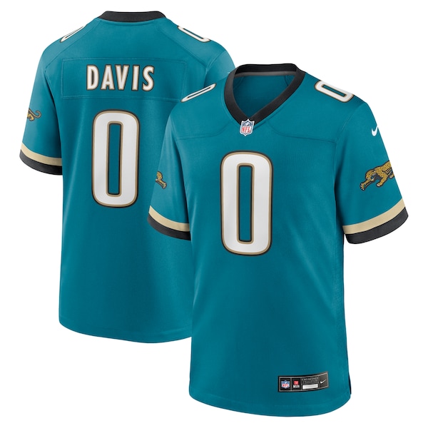 Gabe Davis Jacksonville Jaguars Nike Prowler Throwback Player Game Jersey - Teal