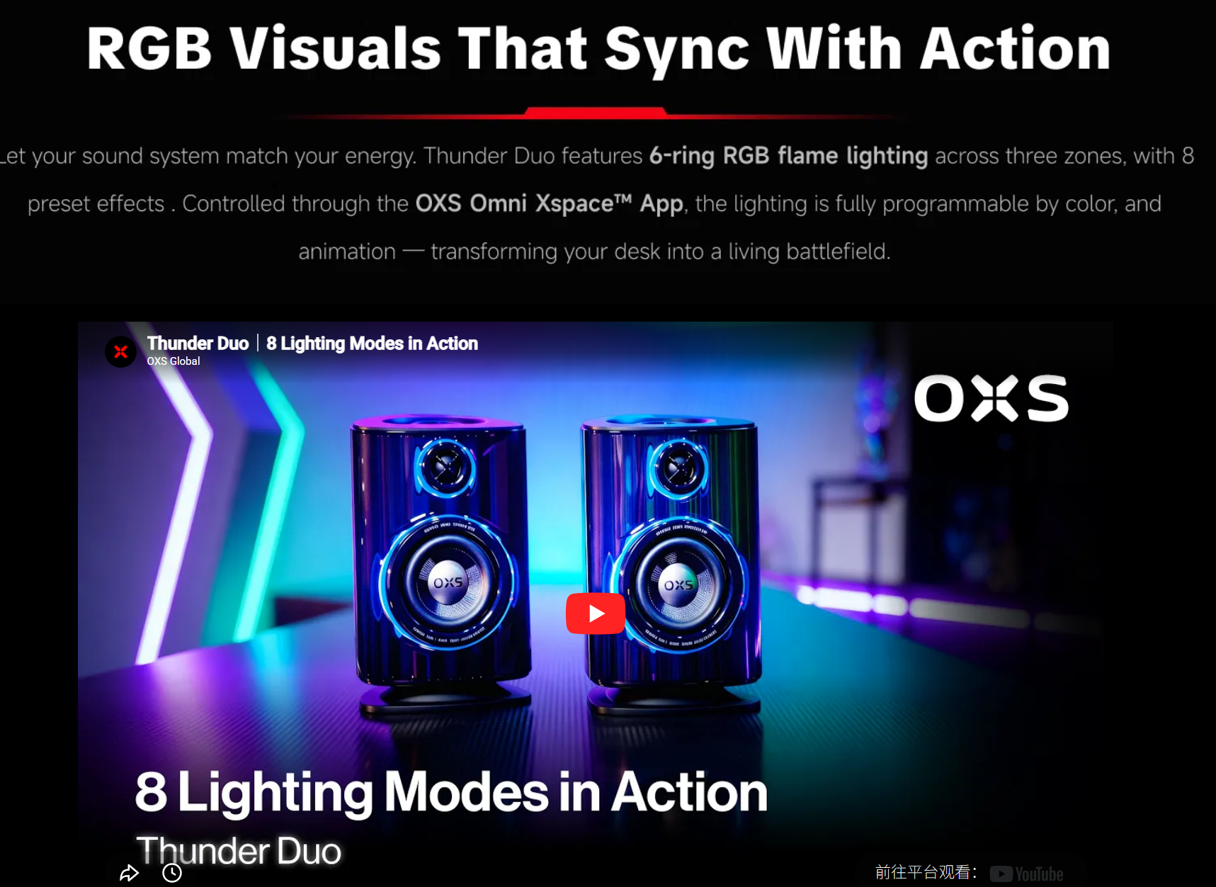 OXS THUNDER DUO X Dolby Atoms 5.1.2 Sround Surround Speaker Desktop Brand New - GreshamTech