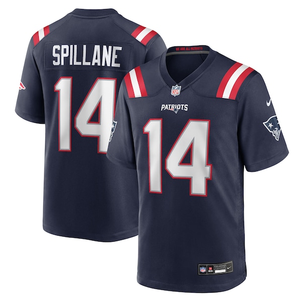 Robert Spillane New England Patriots Nike Team Game Jersey -  Navy
