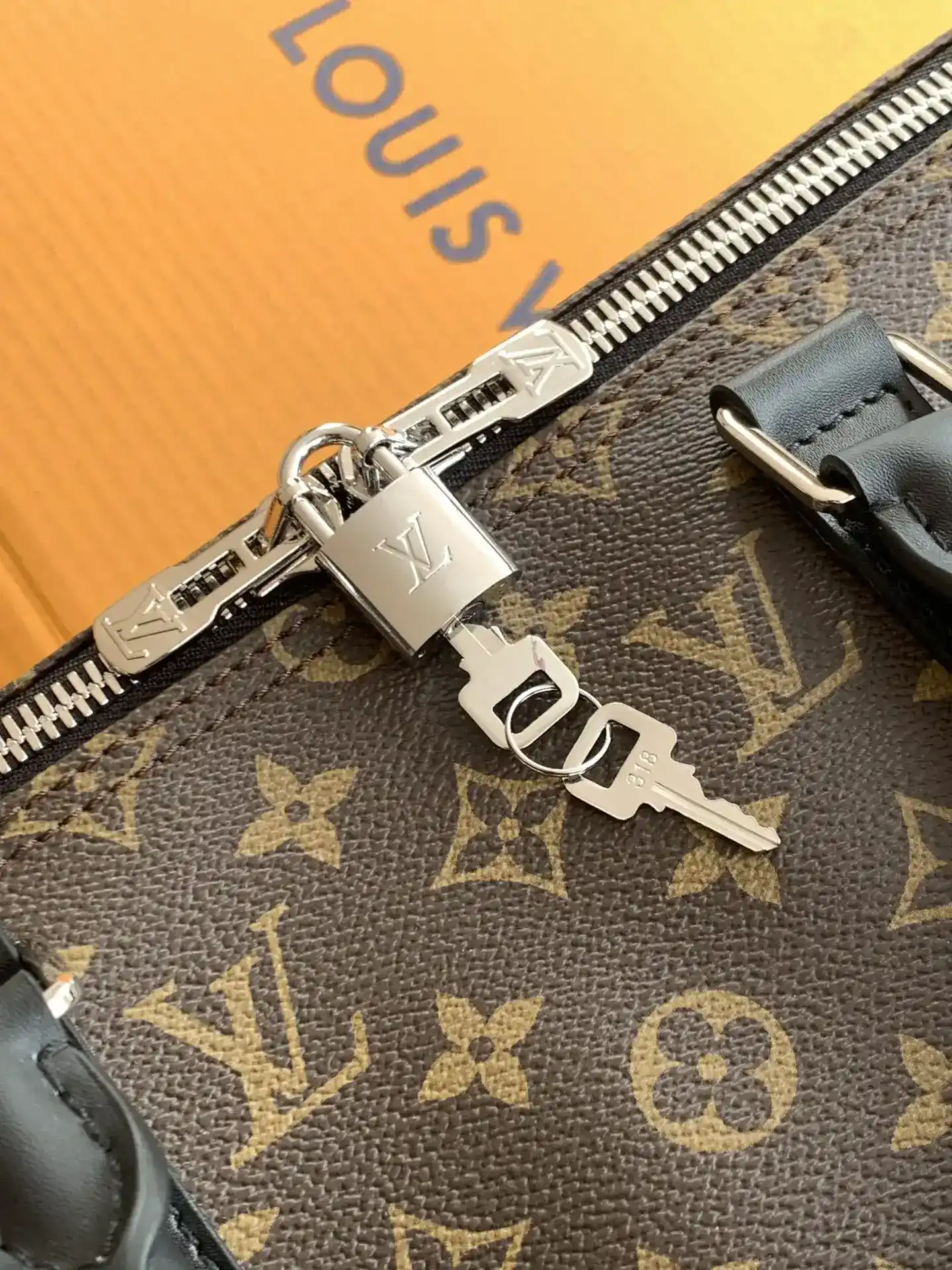 Louis Vuitton Keepall Black Monogram Canvas Tote Bag product photo from LabelPicks