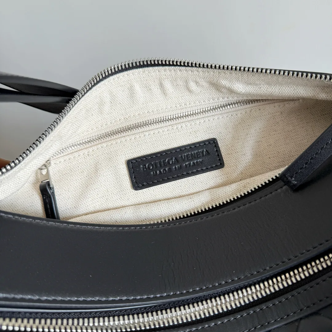 Bottega Veneta Black Intrecciato Woven Leather Tote Bag product photo from LabelPicks