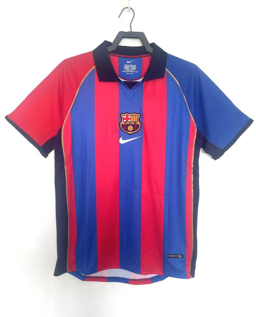 Barcelona Retro Home Jersey 01/02