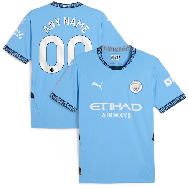 Manchester City Puma 2024/25 Home Replica Custom Jersey - Light Blue
