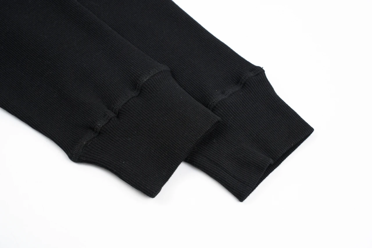 LOEWE Black Ribbed Anagram Long Sleeve Top product photo from LabelPicks