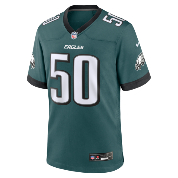 Lance Dixon Philadelphia Eagles Nike Team Game Jersey - Midnight Green