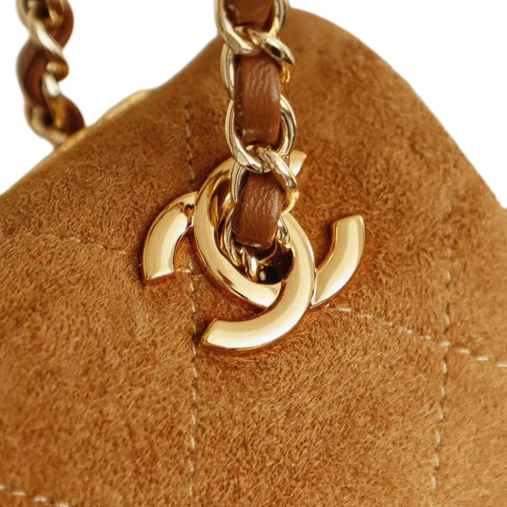 Chanel Classic Flap Brown Suede Leather Shoulder Bag product photo from LabelPicks