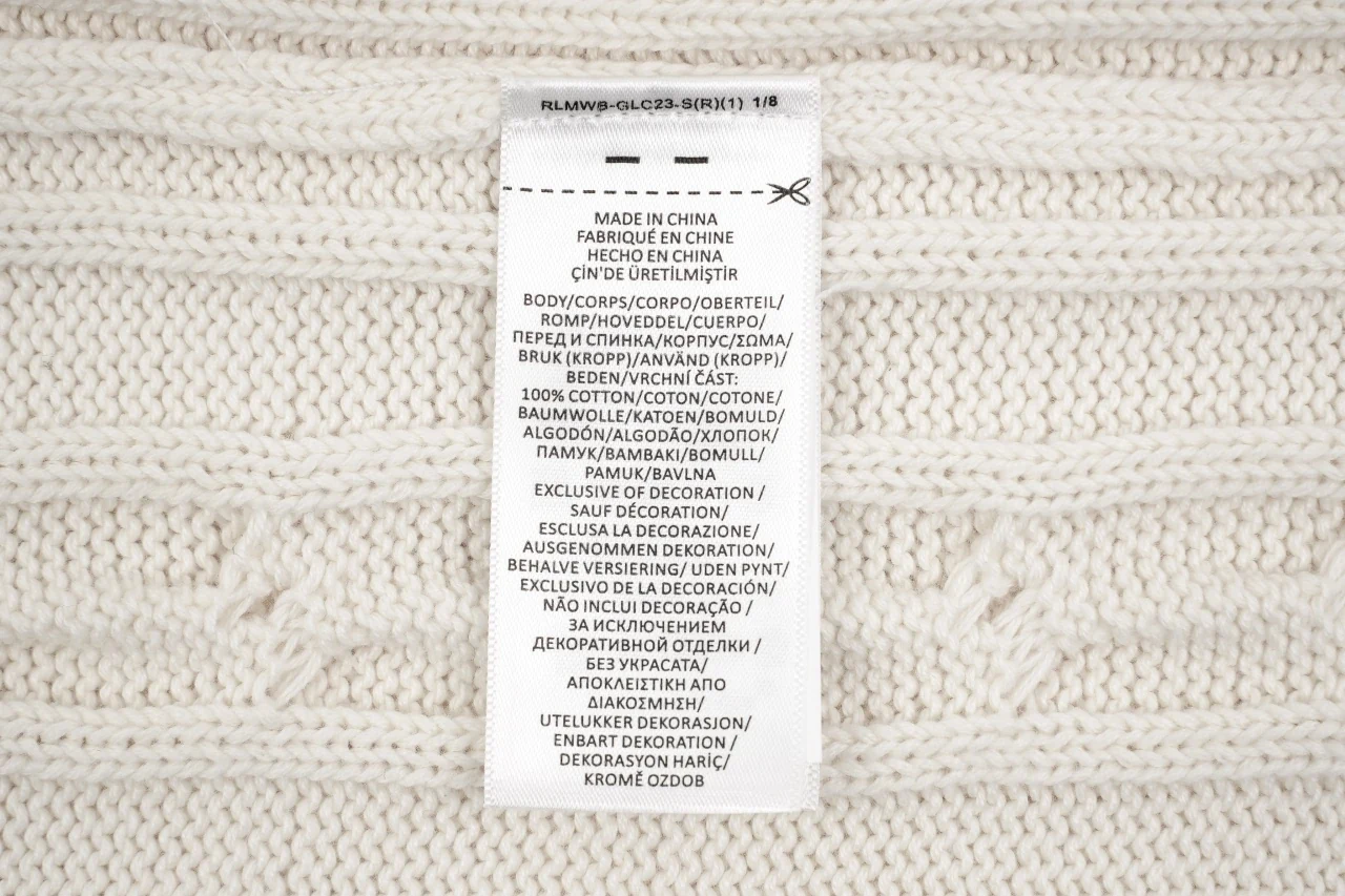 Ralph Lauren Off White Pony Embroidered Cable Knit Crewneck Sweater product photo from LabelPicks