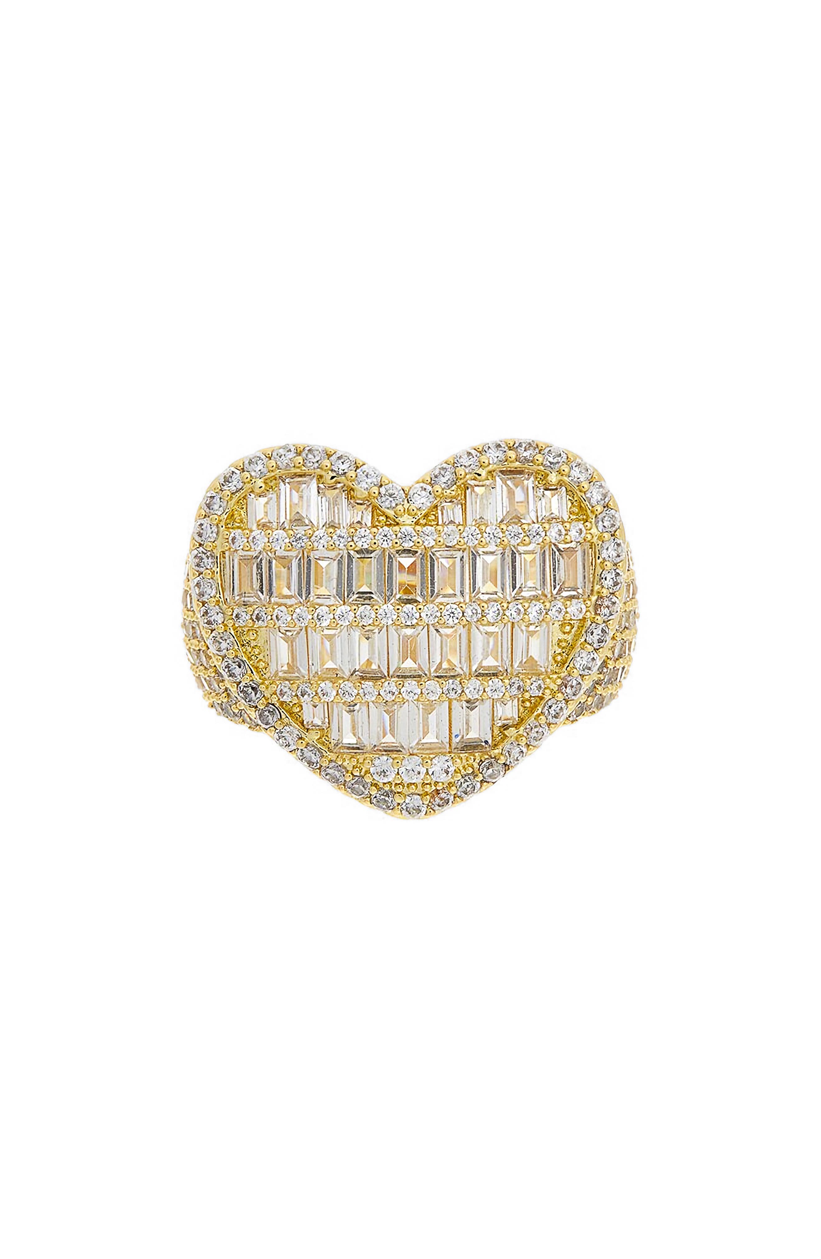 Juvell Cubic Zirconia Heart Ring