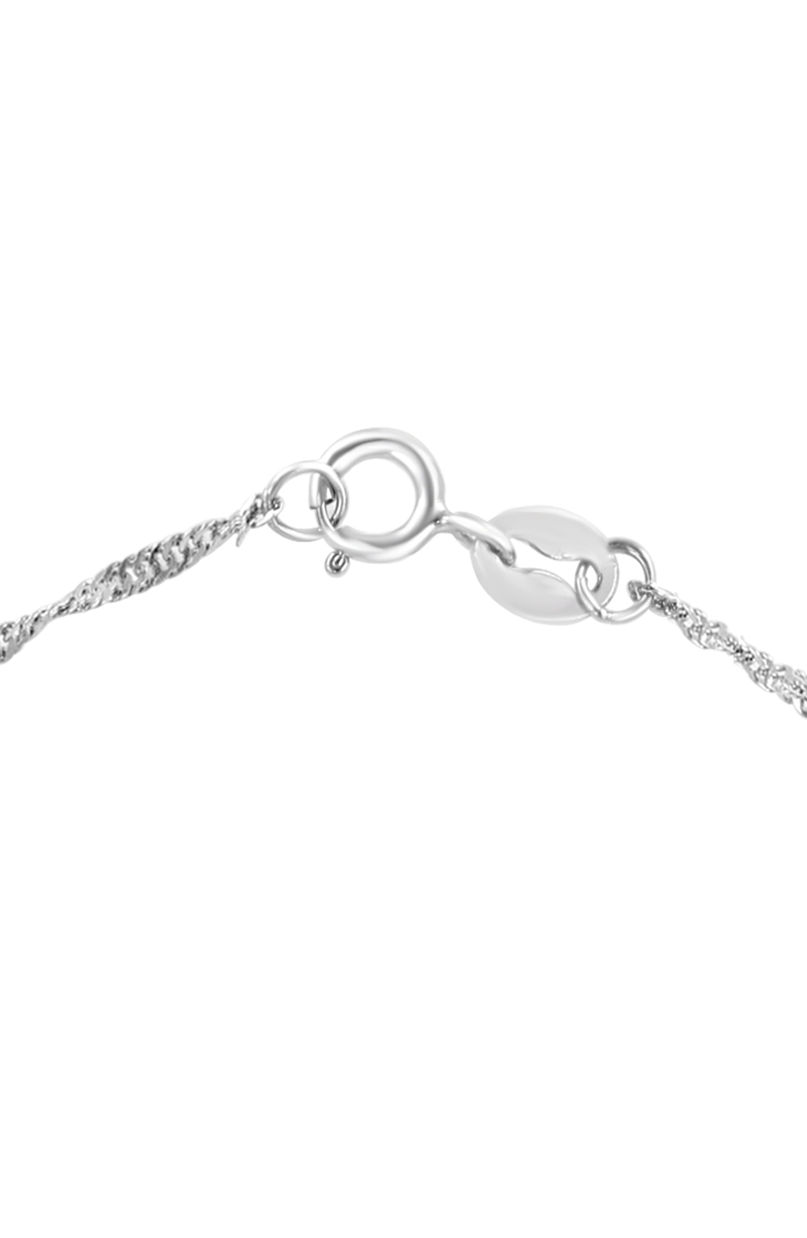 EFFY Sterling Silver 7mm Pink Freshwater Pearl Station Bracelet