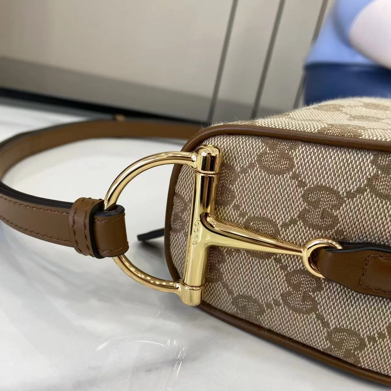 Gucci Brown Calfskin Crossbody Bag product photo from LabelPicks