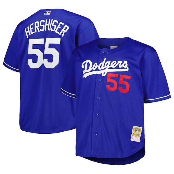 Orel Hershiser Los Angeles Dodgers Big & Tall Cooperstown Collection Batting Practice Replica Jersey - Royal
