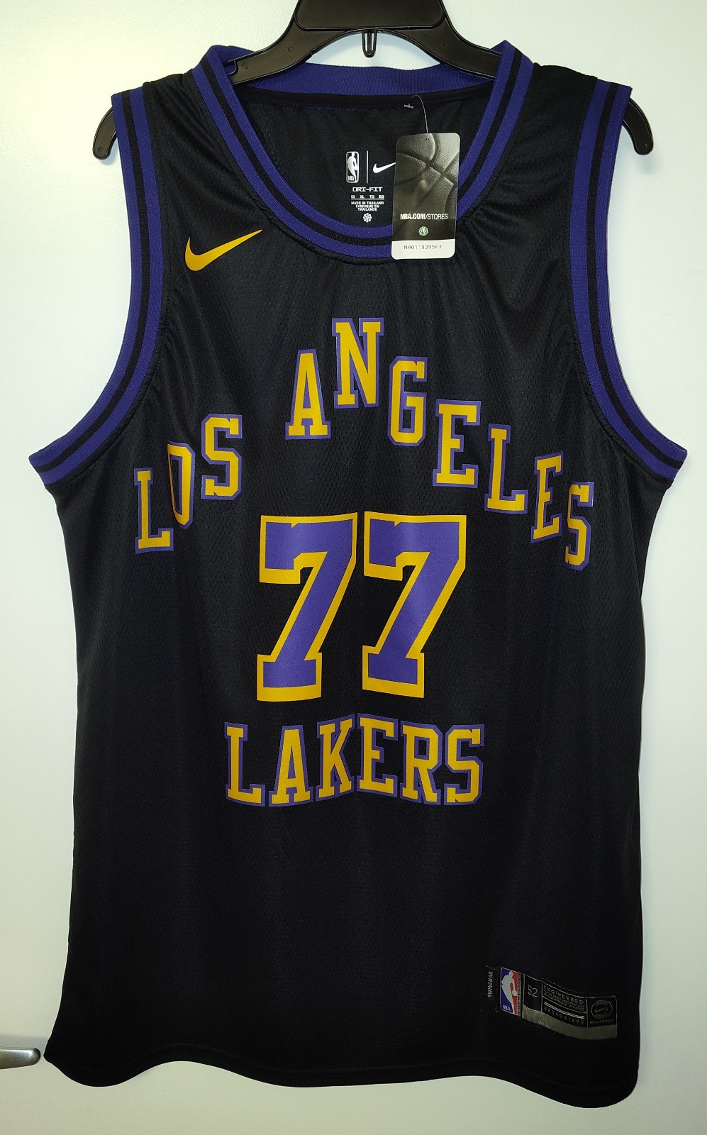 Luka Dončić Los Angeles Lakers Nike City Edition Swingman Jersey - Black
