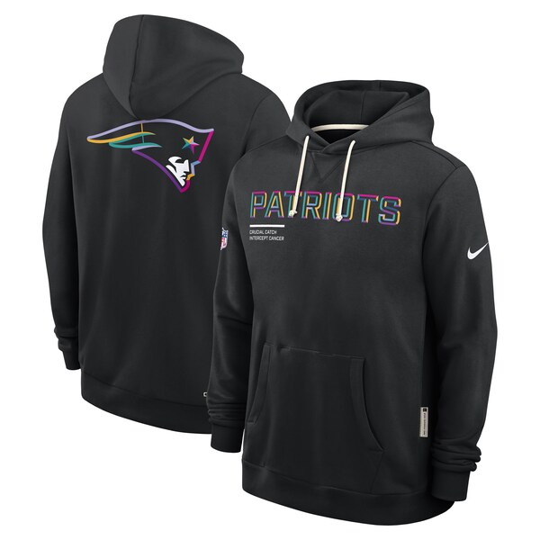 New England Patriots Nike 2025 NFL Crucial Catch Sideline Standard Issue Dri-FIT Hoodie - Black